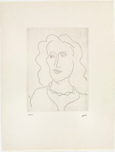 Young Woman, Face in Three-Quarter View