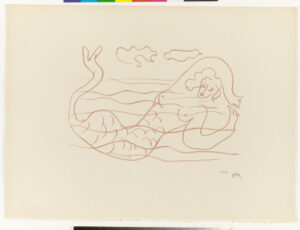 Mermaid, Study for “I wish to drag my pain the length of France”
