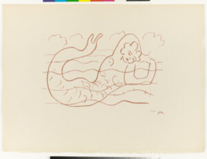 Mermaid, Study for “I wish to drag my pain the length of France”
