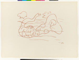 Mermaid, Study for “I wish to drag my pain the length of France”