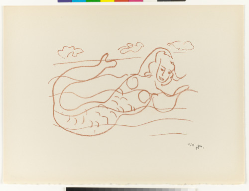 MERMAID, STUDY FOR "I WISH TO DRAG MY PAIN THE LENGTH OF FRANCE"