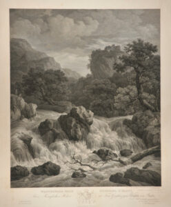 Waterfall after Ruisdael, 2nd state