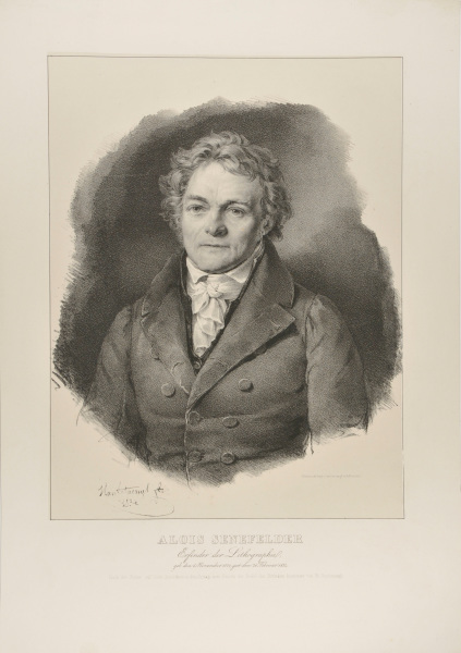 ALOIS SENEFELDER, INVENTOR OF LITHOGRAPHY