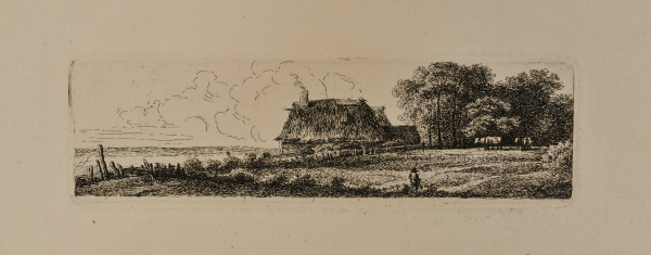 LANDSCAPE WITH COTTAGE