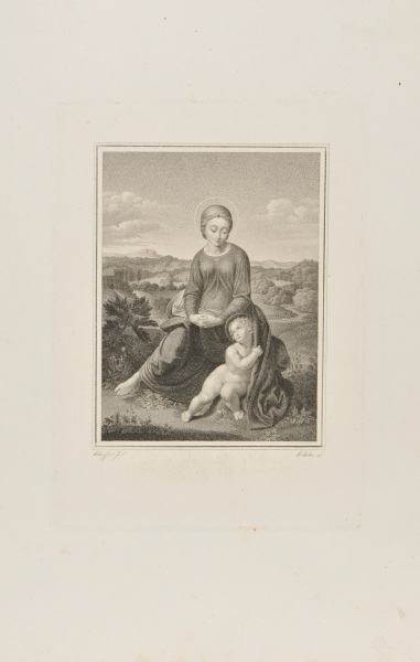 Madonna and Child in a Landscape