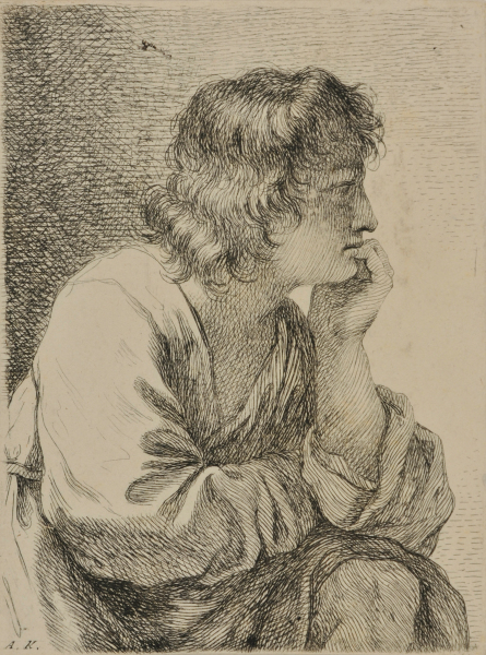 Young Man Leaning on His Hand - Image 2