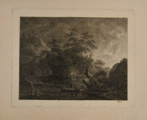 Night Scene, with Men in Boats