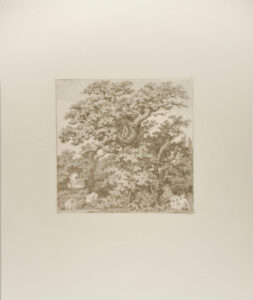 Wild Oaks with a Satyr and Flute-Playing Shepherd