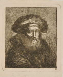 Head of a Bearded Man Wearing a Cap