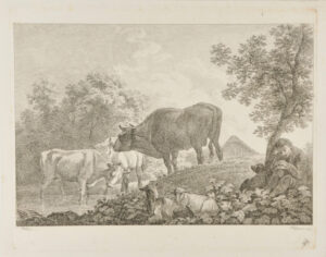 Landscape with a Herd and Boy Sleeping