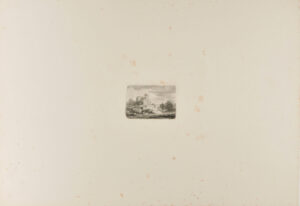 Cloudy Nordic Landscape, with Large Building on a Hill