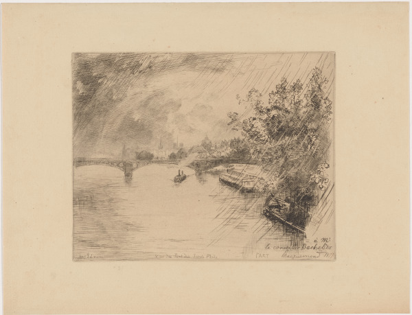 Rocky Landscape with Two Men Sitting in Foreground - Image 1