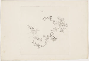 Landscape with Man Coming over a Hill to a Pond