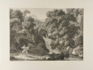 Classical Landscape with Satyr and Nymph