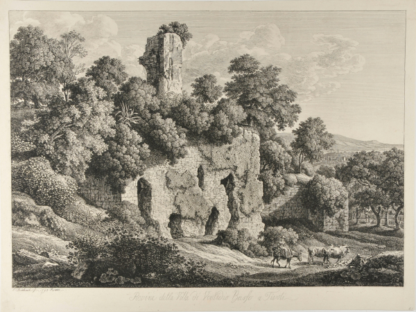 RUINS OF THE VILLA OF VENTIDIO BASSO AT TIVOLI