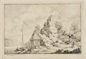 Landscape with Small Cottage and Sailing Boat