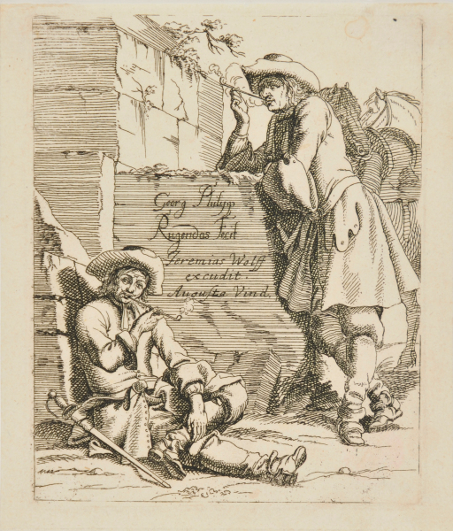 Title Page with Smoking Cavalryman