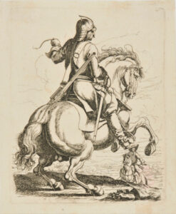 Rearing Horse, with Soldier on Back, to Right
