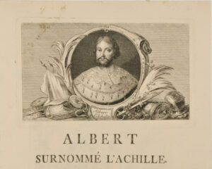 Opening vignette for the Life of the Elector (called “Achilles”) of Brandenburg