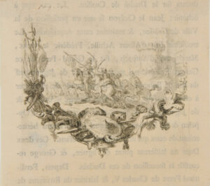 Vignette with Soldiers on Horseback, Fighting