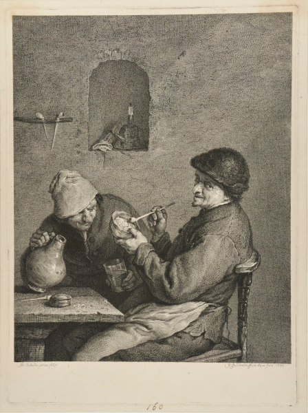 Two Dutch Peasants Drinking