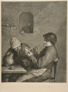 Two Dutch Peasants Drinking