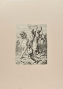 Hunting Dog with Game