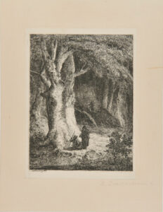 Forest Interior with Hermit