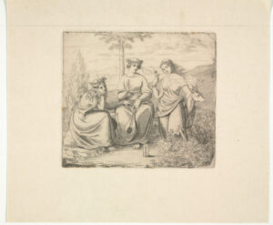 Three Female Allegorical Figures