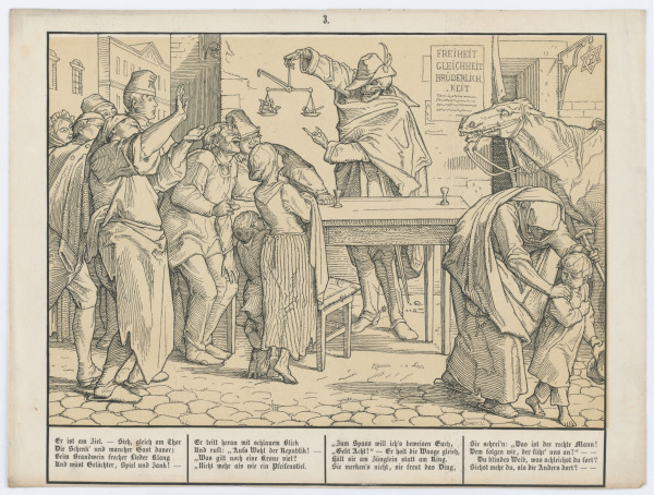 Death Holding Scales Addressing a Crowd - Image 3