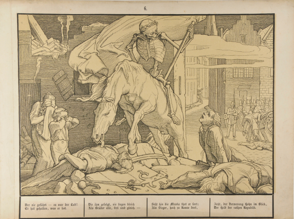 Death on Horseback Standing over Dead Bodies - Image 2