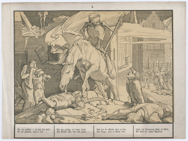 Death on Horseback Standing over Dead Bodies - Image 3