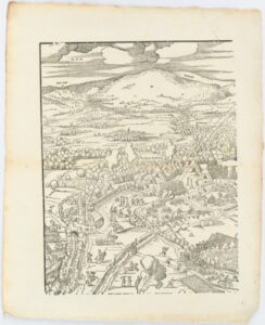 Plate from the series “Siege of Frankfurt”