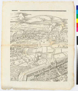 Plate from the series “Siege of Frankfurt”