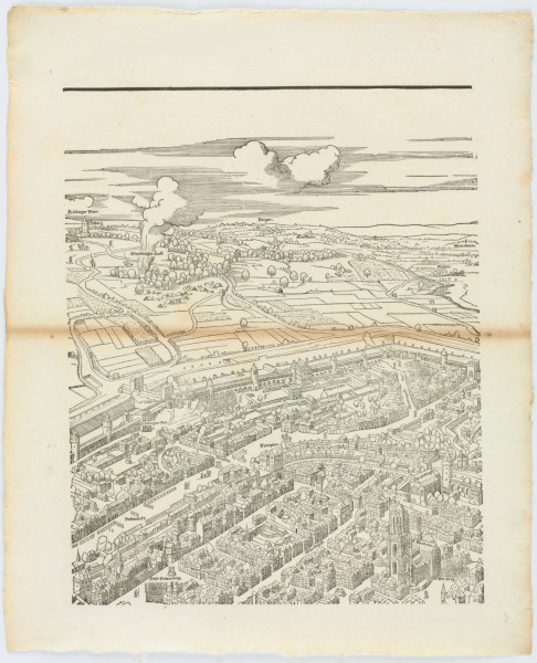 PLATE FROM THE SERIES "SIEGE OF FRANKFURT"
