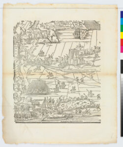 Plate from the series “Siege of Frankfurt”