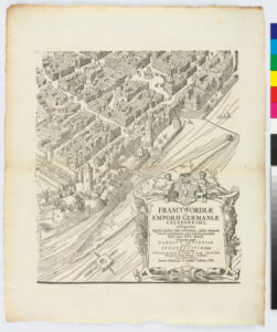 Plate from the series “Siege of Frankfurt”