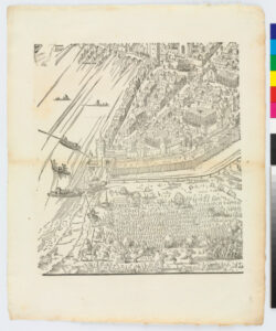 Plate from the series “Siege of Frankfurt”