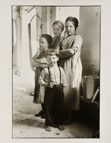 THE MILLER CHILDREN AT THEIR DAIRY FARM, PHEASANT VALLEY, GARRETT COUNTY.