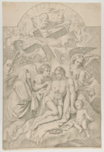 The Dead Christ, Mourned by the Virgin, Surrounded by Angels