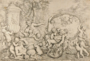 Bacchanal, with Children Carrying the Drunken Silenus