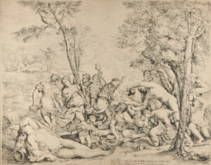 Bacchanal, with a Woman Asleep