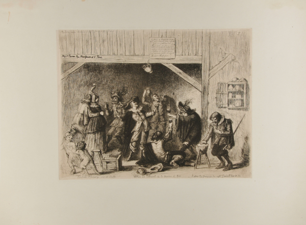 VILLON AT THE CABARET OF THE FIR CONE, AFTER THE FRESCOES OF THE CAFE GONIN