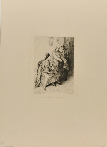 Manon et des grieux chez le fripier