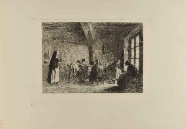 Sitting Room for Old People at the Salpétrière, Paris