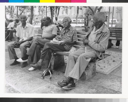 MEN ON BENCH