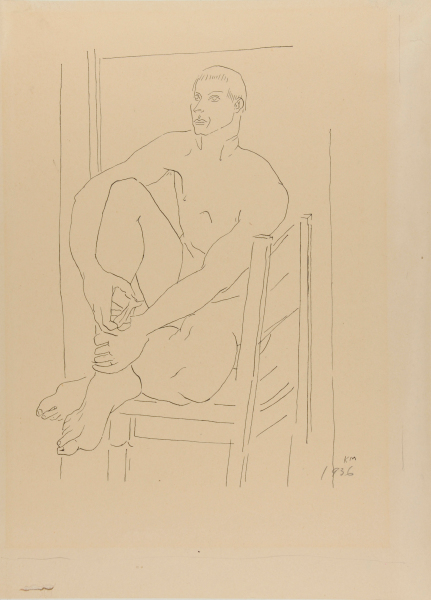 Seated Nude, Eric Hawkins (The Dancer)
