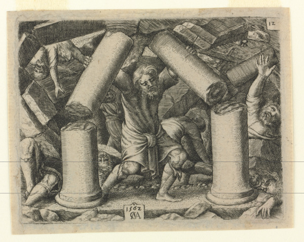 SAMSON PULLS DOWN THE PILLARS OF THE TEMPLE