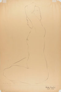Seated Nude (recto); Standing Nude, Back View (verso)