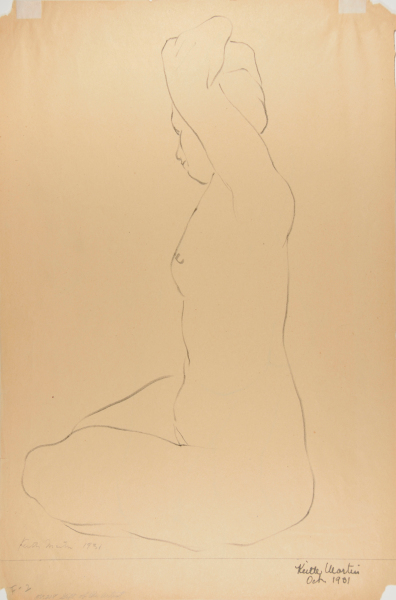 SEATED NUDE (RECTO); STANDING NUDE, BACK VIEW (VERSO)